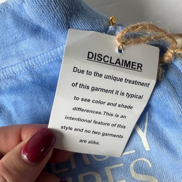 Ocean Drive Jersey Vibes Blue Ombré  Dip Dye Short Size S NWT - Picture 3 of 7